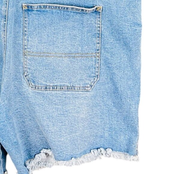 NWT Takepride Women's Blue Rainbow Queen Stretch Denim Shortalls Overalls Sz XXL - Picture 10 of 12